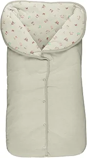Porta Saco De Dormir Para Bebê Menino e Menina, Malha 100% Algodão Incomfral (Bege Fazendinha)