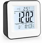 Despertador Relógio Digital Mesa Alarme Calendário Sensor Noturno