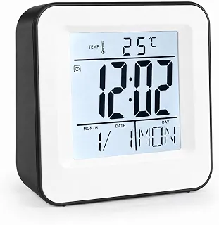 Despertador Relógio Digital Mesa Alarme Calendário Sensor Noturno