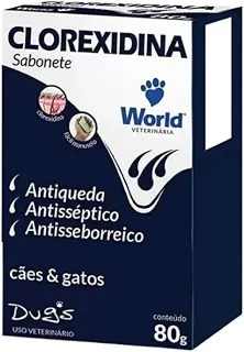 Sabonete Clorexidina Veterinario Antibacteriano Dermatologico Cães Gatos