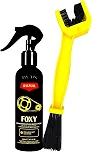 Desengraxante Removedor De Óleo Graxa Piche Limpa Corrente Foxy Razux 240ml + Escova limpa Corrente Detailer