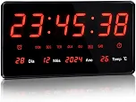 Relógio de Parede LED Digital Grande 36 cm