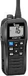 ICOM Rádio Vhf Marítimo M25Evo Preto | Flutuante | À Prova D'Água | Carregamento Usb | Leve | Bateria de Longa Duração | Essencial para Navegação