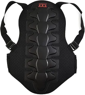 Protetor de Coluna para durante durante moto com Casco PE e Espuma EVA - Ajustável para Motocross e Skate