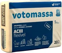 Argamassa Votomassa (ACIII) Flexível 20kg Cinza