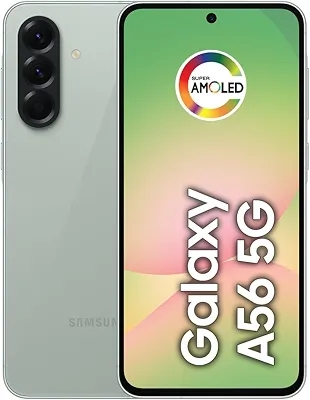 Smartphone Samsung Galaxy A56 5G 256GB, 8GB RAM, Câmera 50MP, IP67, Super AMOLED 6.7", Recursos AI, Verde