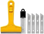 Raspador Multiuso para Remover Resíduos — Inclui 4 Lâminas Reserva