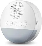 Aparelho de Ruído Branco Premium com Som de Útero e Luz Suave – Ninar e Acalmar Bebê, Temporizador 15/30/60, Relaxante para Dormir