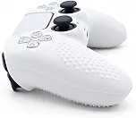 Capa Silicone Protetora Para Controle DualSense PS5 Branca Antiderrapante