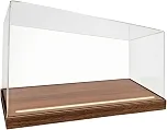 Vitrine Acrílico com Led Anti-Poeira Iluminado, Caixa Expositora com Base , para Escritório, Colecionadores , Acrílico Claro