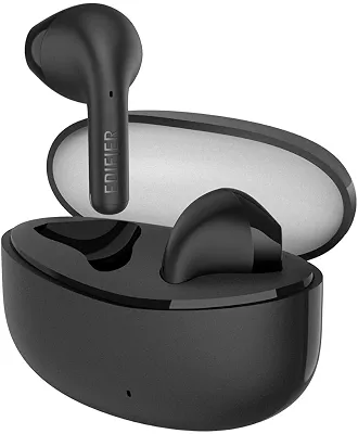 FONE TWS BLUETOOTH 5.3 A.I EDIFIER W110T - PRETO, Pequeno
