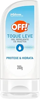 OFF! Toque Leve Gel Repelente de Insetos Mosquitos, Protege e Hidrata 200ml