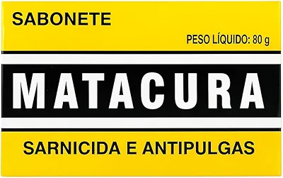 Sabonete Matacura Antipulgas e Carrapatos 80g para Cães e Gatos – Sarnicida e Higienizador Pet