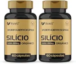 Silício Orgânico – 60 Cápsulas 490mg Suplemento Alimentar Muwiz 2 Unidades