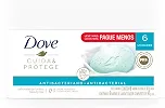 Sabonete em Barra Dove Cuida e Protege, 90g, Pack com 6 Unidades