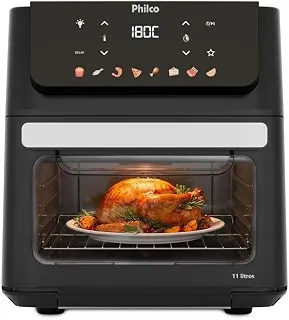 Air Fryer Oven Philco 11L 8 Funções Visor 1800W PAF11B 127V