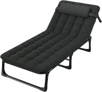Espreguiçadeira Dobrável Reclinável Praia Piscina 4 posições Revomax Cadeira Espreguiçadeira para Piscina, Praia, Jardim e Varanda – Cama Espreguiçadeira Resistente Design Confortável e Ergonômico