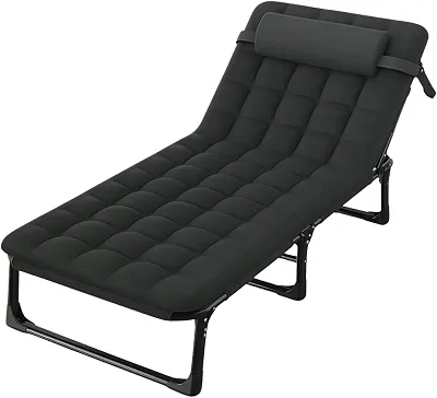 Espreguiçadeira Dobrável Reclinável Praia Piscina 4 posições Revomax Cadeira Espreguiçadeira para Piscina, Praia, Jardim e Varanda – Cama Espreguiçadeira Resistente Design Confortável e Ergonômico
