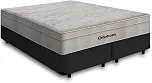 Cama Box Queen Preta + Colchão De Molas Ensacadas - Ortobom - AirTech SpringPocket 158x198x60cm