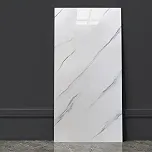 Kit 100 Placa Adesiva Mármore Parede 3d Porcelanato Lavável Autocolante 30x60cm Triboshop (Marmore Branco)