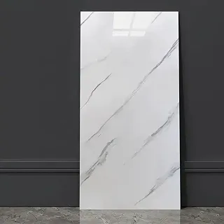 Kit 100 Placa Adesiva Mármore Parede 3d Porcelanato Lavável Autocolante 30x60cm Triboshop (Marmore Branco)