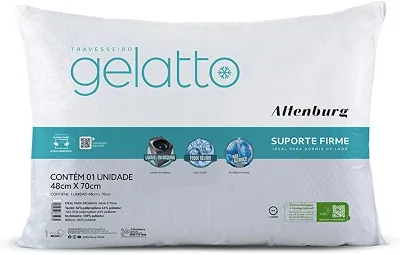 Travesseiro Gelatto - 48cm x 70cm - Turquesa - Altenburg