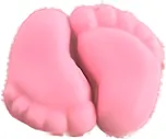 Kit Com 50 Pares De Pezinhos Sabonete Glicerinado Artesanal Para Lembrancinhas De Festas e Maternidade (50, Rose bebê)