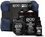 QOD Barber Shop - Kit Triple Pack - Pomada Capilar Walk 70g + Shampoo Whisky 220ml + Óleo Hidratante para Barba 25ml