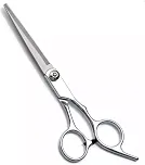 Tesoura de Corte de Cabelo Profissional 6 Polegadas Aço Inoxidável Para Barbearia e Uso Doméstico Cabelereiro e Barbeiro (Prata)