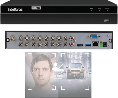 DVR GRAVADOR DIGITAL DE VIDEO 16 CANAIS MHDX 1316 INTELBRAS
