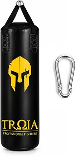 Saco de Pancada TROIA 90CM VAZIO - Artes Marciais - Adulto - Preto