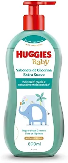 Sabonete Líquido de Glicerina Huggies Extra Suave 600 ml