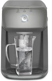 Purificador Electrolux de Água Quente 800ml Gelada 2,4L Fria e Natural Motor Compressor controle de temperatura reservatorio de 3,3L total Alerta troca Filtro refil 6 meses ou 3000l Cinza PH41X 127V