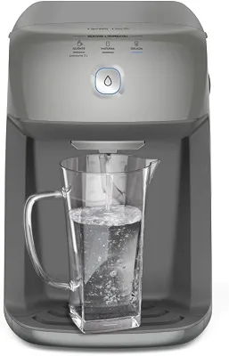 Purificador Electrolux de Água Quente 800ml Gelada 2,4L Fria e Natural Motor Compressor controle de temperatura reservatorio de 3,3L total Alerta troca Filtro refil 6 meses ou 3000l Cinza PH41X 127V