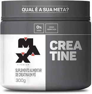 Max Titanium Creatina Pote Monohidratada (300g) 100% Pura