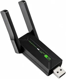 Adaptador Wifi 5G Potente Computador Usb 3.0 Dual Band 5.8ghz Placa De Rede Gigabit Alta Velocidade Wi-Fi 5GHz Ethernet Usb Com 2 Antenas