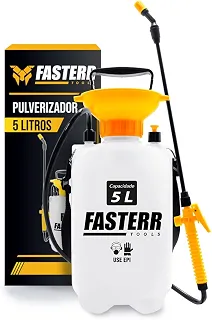 Pulverizador Manual 5 Litros com Cinto Ajustável | Borrifador com Bocal Regulável, Gatilho com Trava e Válvula de Segurança.