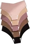 Kit 5 Calcinhas Sem Costura Corte a Laser Cós Alto 10cm Poliéster Conforto Invisível para Academia TOQUE INTIMO