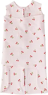 Casulo de Anjo, Saco de Dormir Swaddle em Algodão Rosa Cereja Tamanho:P - (3 a 6 meses);Cor:Rosa