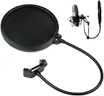 Pop Filter Para Microfone Condensador Com Braço Flexível