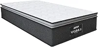 Colchão Molas Ensacadas Pillow Top Maximus Win Gazin Cinza/Branco - Suporta até 120Kg por Pessoa (Solteiro)