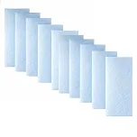 Fibra de Limpeza Leve, Fibra Sintética Macia, Não Risca, para Vidros e Porcelanatos, 26 cm x 10 cm x 1 cm, Kit com 10 Unidades