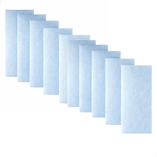 Fibra de Limpeza Leve, Fibra Sintética Macia, Não Risca, para Vidros e Porcelanatos, 26 cm x 10 cm x 1 cm, Kit com 10 Unidades