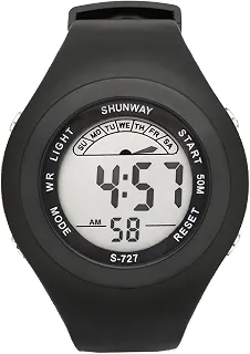 Relógio esportivo feminino com pulseira de TPU com cronógrafo digital à prova d'água