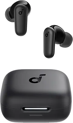 soundcore P30i da Anker, Fone de Ouvido Bluetooth 5.4 com Cancelamento de Ruído Adaptativo, Graves Poderosos, 45H de Reprodução, Estojo 2-em-1 com Suporte para Celular, IP54, Fone sem fio TWS, Preto