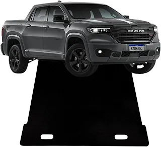 Tapete Protetor de Caçamba Puxe e Empurre para Picape RAM Rampage Todas as Versões, Preto, Plástico, 140x14 cm