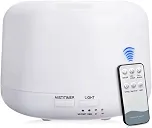 Umidificador De Ar 500ml Difusor De Aromas Ultrassônico Grande Potente, Difusor De Óleo Essencial, Abajur Led, Luminaria Colorida Com Controle Remoto (Branco - 500 Ml)