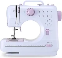 Mini Máquina De Costura Doméstica Magnifica Portátil Compacta 12 Pontos Com Led - Bivolt 110V/220V - Premium