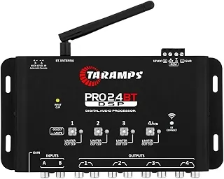 Processador de Áudio Taramps PRO 2.4BT, 4 Vias, Bluetooth, DSP 24 Bits