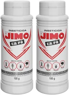 Kit com 2 Inseticida Jimo em Pó Elimina Formigas Traças Baratas Pulgas Formigas De Longa Duração